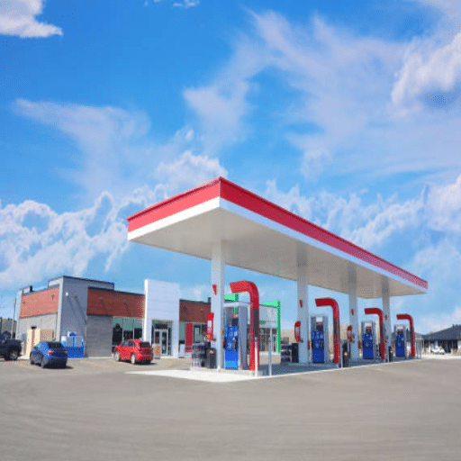 Flow Mechanisms in Gas Stations