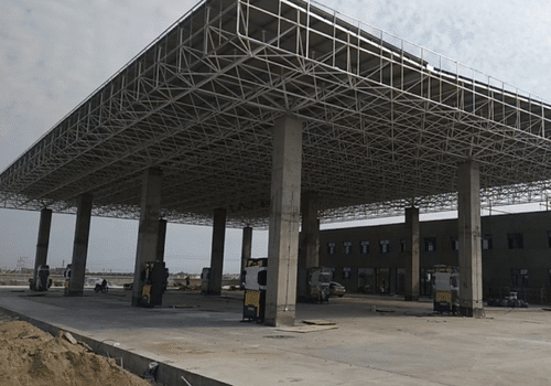 Gas Station Canopy Structure