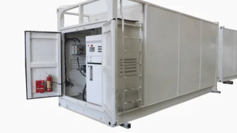 20ft ISO container fuel station dimensions drawing