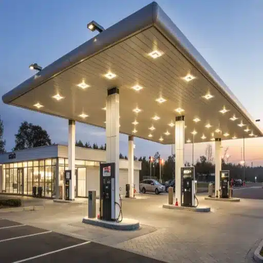 Key Benefits of LED Gas Station Canopy Lights