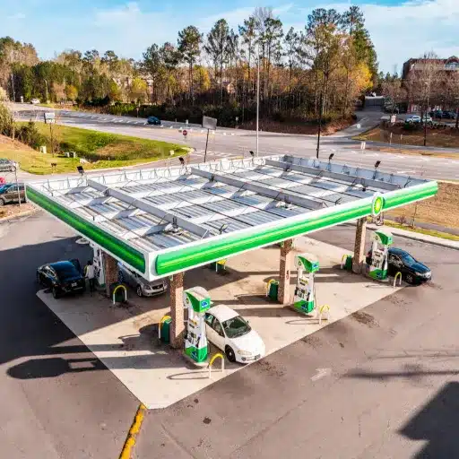 What Is a Space Frame Gas Station Canopy_
